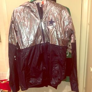 NWT Dallas Cowboys windbreaker hoodie jacket